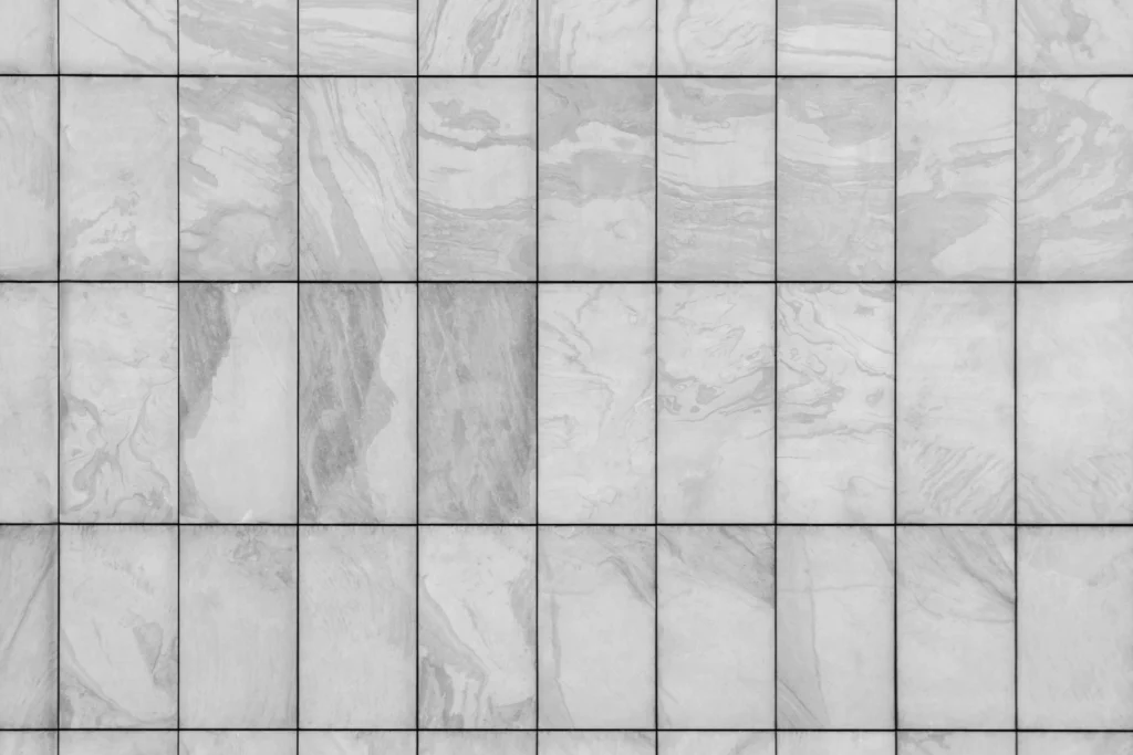 Weiß / Graue Marmor Fliesen
