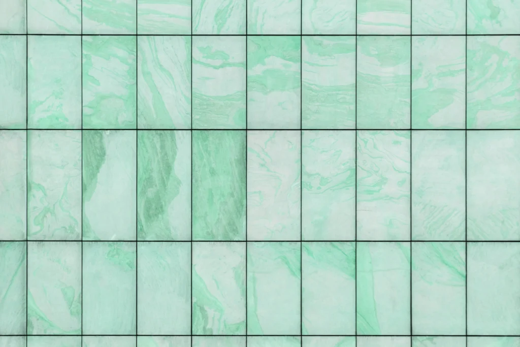 Neongrüne Marmor Fliesen