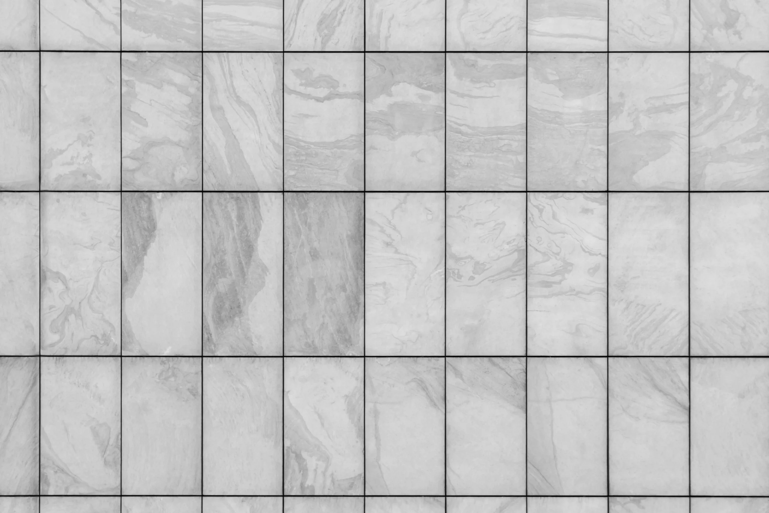 Weiß / Graue Marmor Fliesen